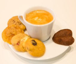 café gourmand et mini-cookies